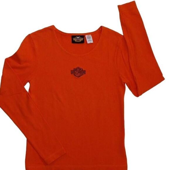 Harley-Davidson Long-sleeved Tshirt Women's Size Small  NWOT - Picture 2 of 4